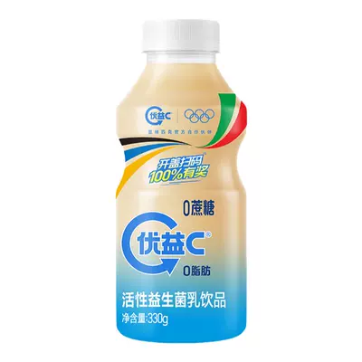 蒙牛優益C益生菌飲品乳酸菌百香果原味330g*10瓶