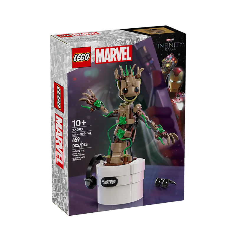 百億補(bǔ)貼：LEGO 樂高 積木超級英雄系列76297翩翩起舞的格魯特男女孩玩具禮物
