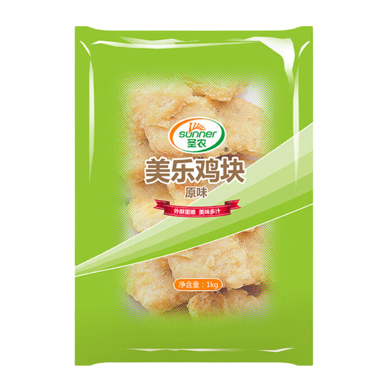 plus：圣農 雞塊原味 2斤 *4件