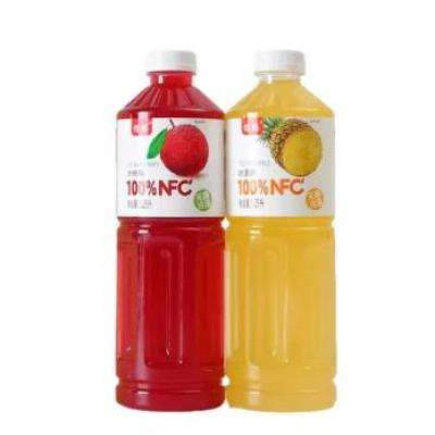 怡滕100﹪NFC荔枝汁1.25L*2瓶冰荔枝非濃縮純果汁無添加A