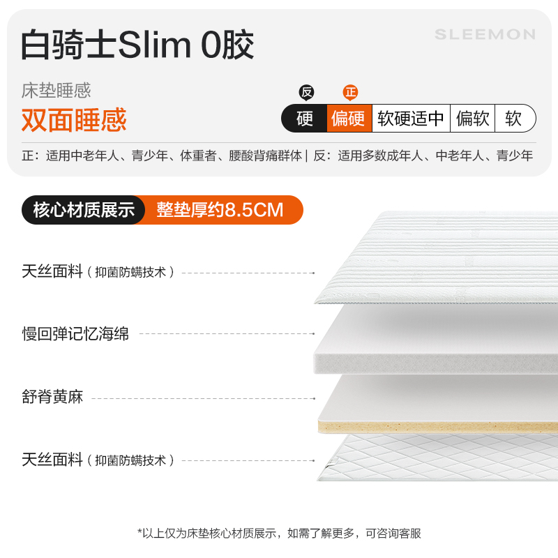 喜臨門 Sleemon 專利0膠床墊 白騎士0膠