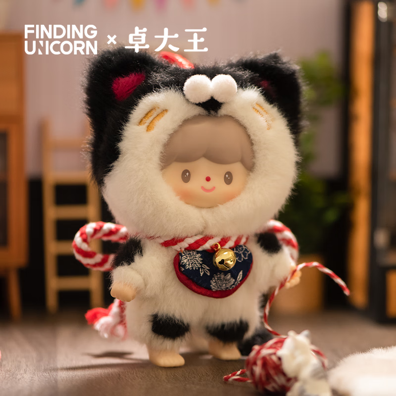 20點開始、新品發(fā)售、PLUS會員：FINDING UNICORN 尋找獨角獸 卓大王我的小貓系列搪膠毛絨盲盒