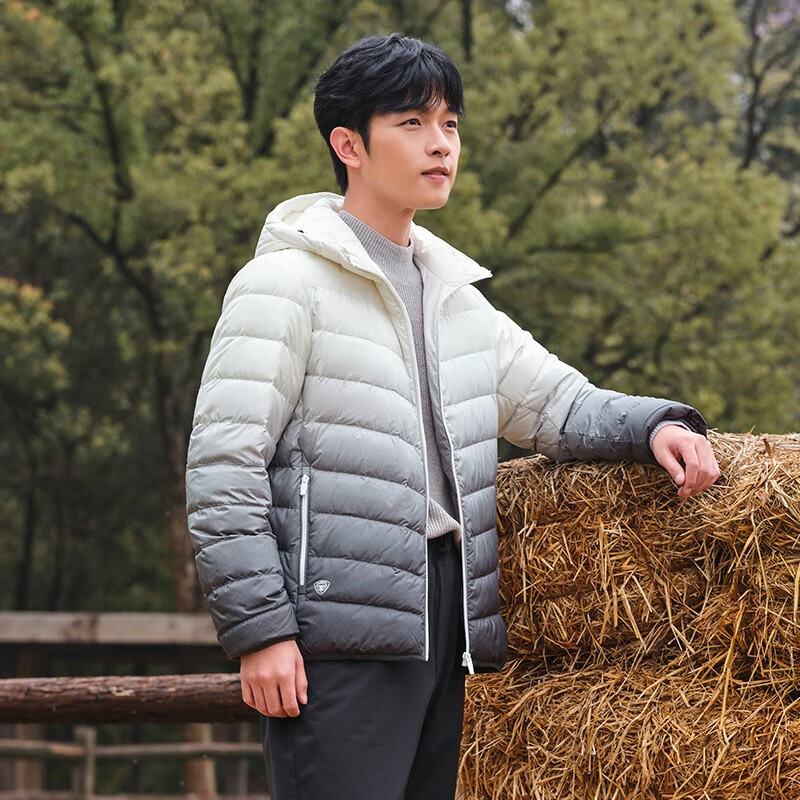 TANBOER 坦博爾 輕薄羽絨服男短款時尚休閑保暖秋冬外套 (反季節清倉)
