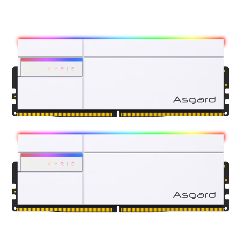 再降價：阿斯加特 32GB(16GBx2) DDR5 6000 臺式機內存條 女武神·瓦爾基里II代 RGB燈條 海力士A-die CL28 極地白