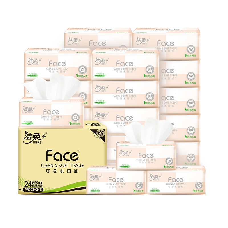 潔柔 Face系列 抽紙 3層100抽24包