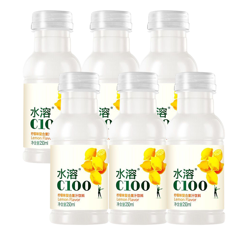 農夫山泉 NONGFU SPRING 水溶c復合果汁飲料 250ml*6瓶檸檬味