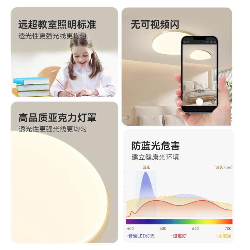 ARROW 箭牌照明 箭牌2024客廳吸頂燈全屋燈具套裝中山燈具現(xiàn)代簡約大氣主燈