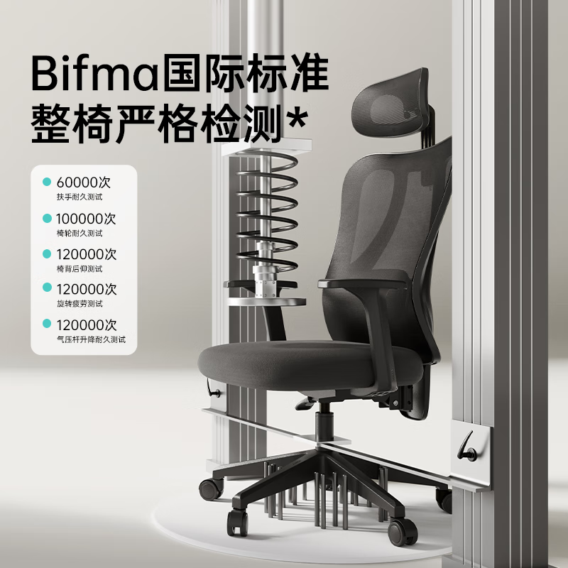 黑白調(diào) P1 人體工學(xué)電腦椅 標(biāo)準(zhǔn)版