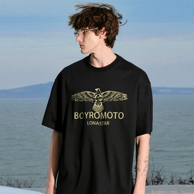 BOYROMOTO 純棉寬松休閑T恤 4件