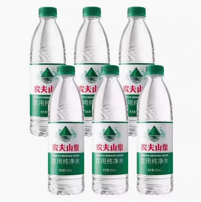 88vip：農(nóng)夫山泉 純凈水塑膜裝 550ml*6瓶