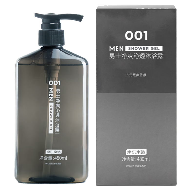 plus會員：J.ZAO/京東京造 古龍香氛 沐浴露 480ml