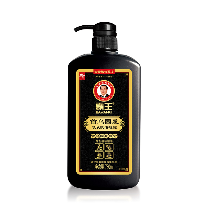 霸王 首烏固發(fā)洗發(fā)液750ml洗發(fā)水何首烏防脫洗頭膏黑芝麻控油蓬松