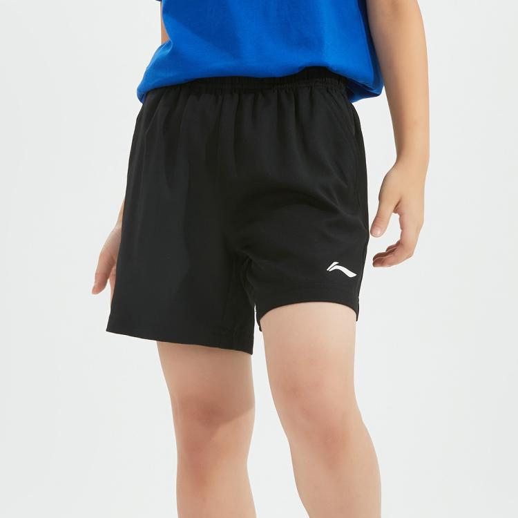 LI-NING 李寧 兒童運動短褲 黑色