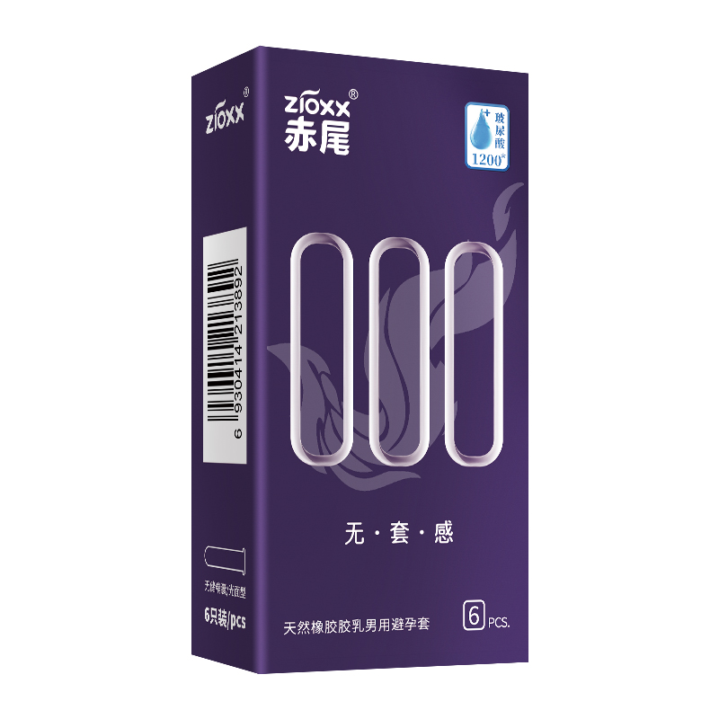 赤尾 zioxx 000系列 無套感安全套 6只