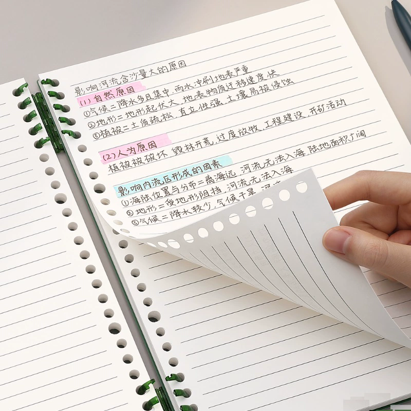 A5活頁可拆卸筆記本橫線替芯120頁