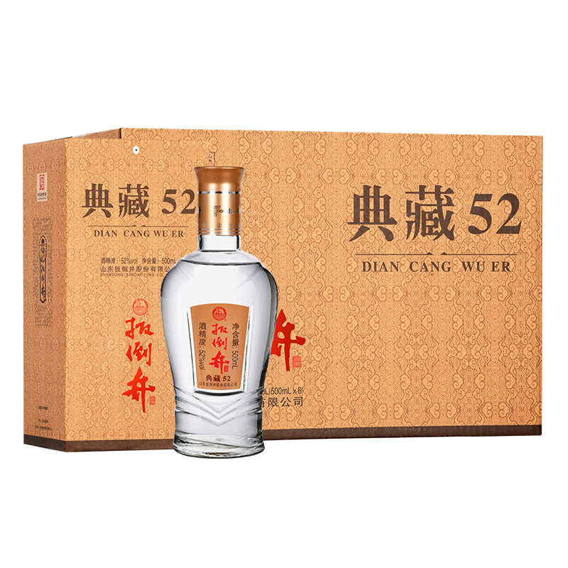 plus會員、需首購：扳倒井 典藏 濃香型白酒 52度 500ml*6瓶 整箱裝