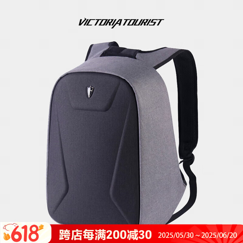 維多利亞旅行者 victoriatourist 雙肩包商務筆記本電腦包15.6英寸防盜雙肩背包男書包G1006灰色