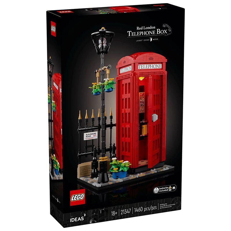 百億補貼：LEGO 樂高 積木IDEAS系列21347倫敦紅色電話亭玩具