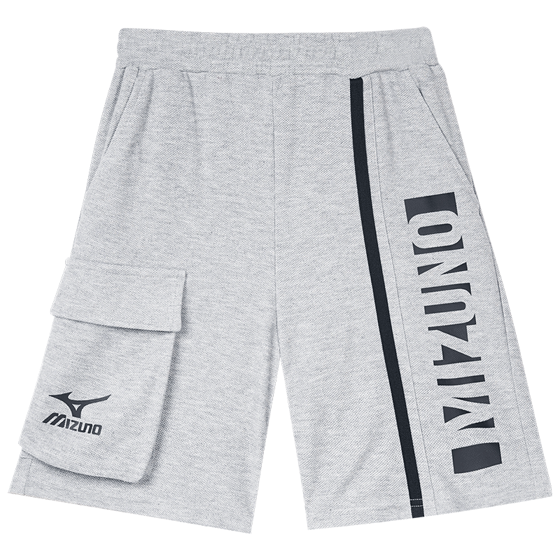 MIZUNO 夏季款男女童短褲工裝風休閑百搭戶外運動褲透氣舒適中大童五分褲