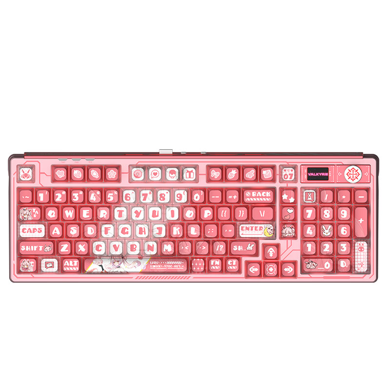 京東PLUS：VALKYRIE 瓦爾基里 VK99 三模機(jī)械鍵盤 99鍵 呂卟 TTC烈焰粉軸 RGB