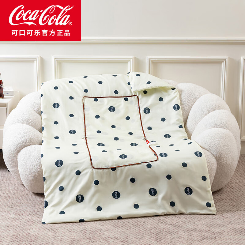 可口可樂 Coca-Cola 抱枕被二合一 40cm*40cm 展開100*150cm