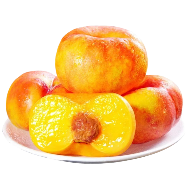 PLUS會(huì)員:京鮮生 山東蒙陰彩虹油蟠桃 凈重3斤 單果100g+