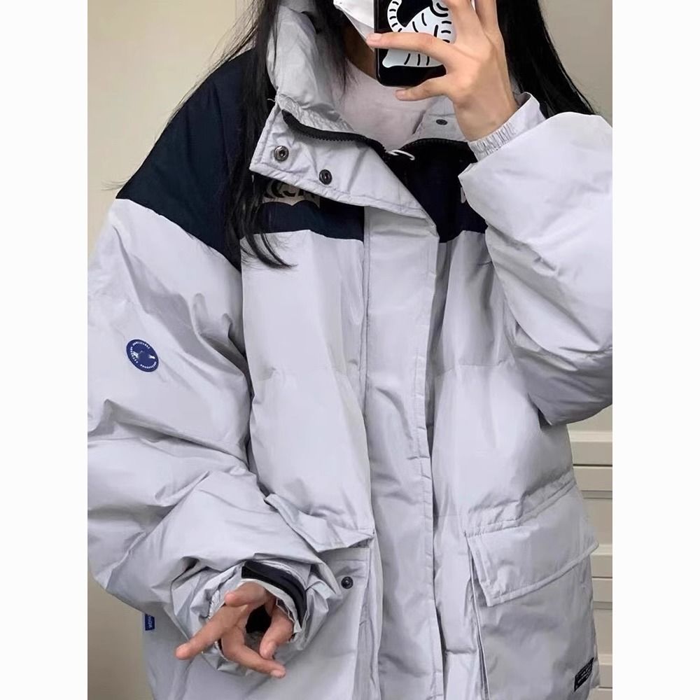 百億補貼：依然純 依然裝新款棉衣冬季2024羽絨棉服韓版寬松加厚短款外套棉襖面包服