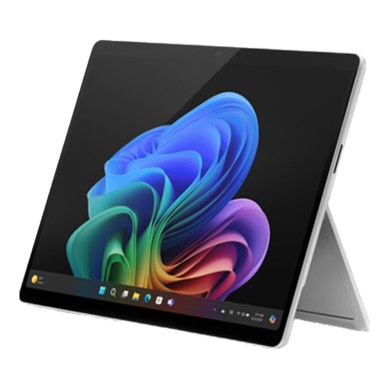 微軟（Microsoft）Surface Pro第11版 二合一筆記本電腦 AI PC 驍龍X Elite 16G 512G亮鉑金 5G版 支持SIM卡 輕薄本