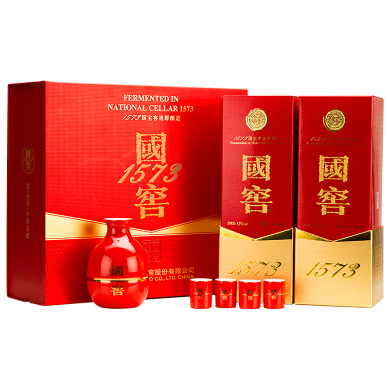 國窖1573 LUZHOULAOJIAO 瀘州老窖1573 52%Vol. 濃香型白酒 500ml*2瓶
