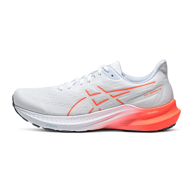 ASICS 亞瑟士 GT-2000 12男子穩定支撐專業跑鞋黑色減震回彈運動鞋