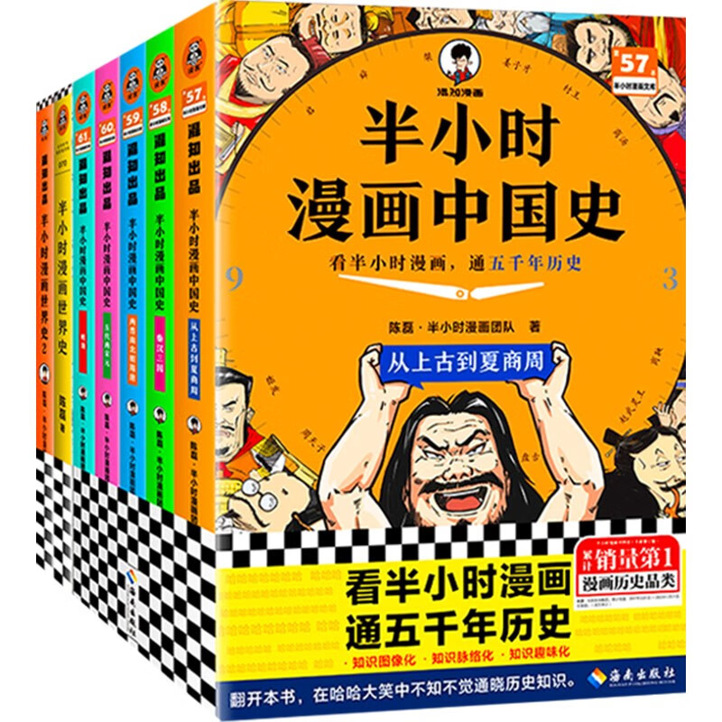 半小時漫畫中國史+世界史（7本套）