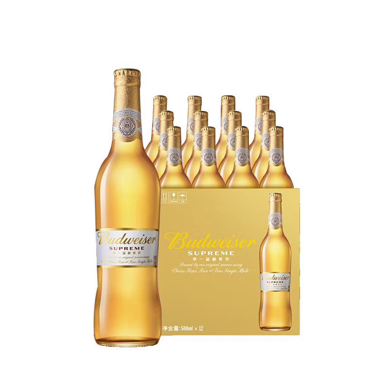 百威 金尊啤酒 500ml*12瓶