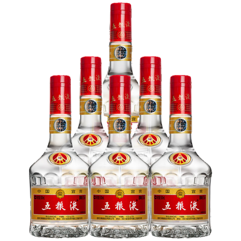 五糧液 普五 第七代 濃香型白酒 52度 500ml*6瓶 原箱