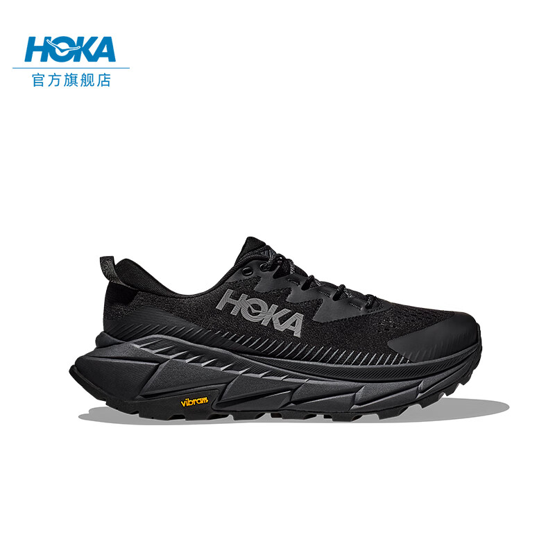 HOKA ONE ONE 男女款夏季天際線(xiàn)X徒步鞋SKYLINE-FLOAT X 戶(hù)外透氣 黑色 / 黑色 42