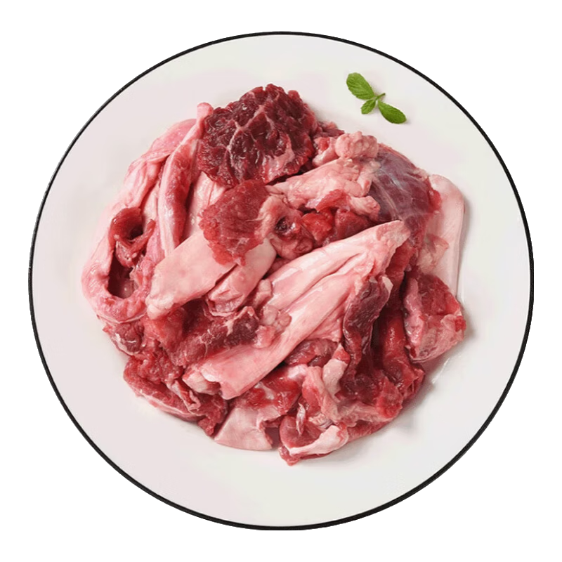 小牛紀(jì) 澳洲原切筋頭巴腦 凈重4斤 新鮮牛肉牛筋碎肉燉煮食材源頭直發(fā)