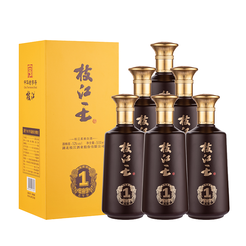 枝江 真年份1 52度濃香型 500ml*6瓶 整箱裝