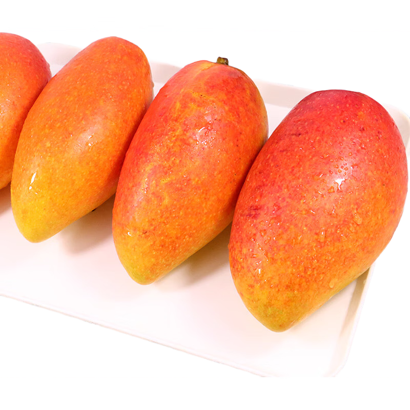plus會員:京鮮生 海南貴妃芒 中果凈重4.5斤裝 單果100g-150g 生鮮水果源頭直發