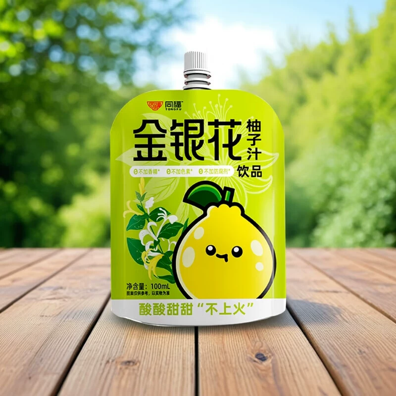0添加！同福 金銀花柚子汁 100ml*12袋