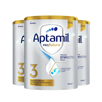 百億補貼：aptamil/愛他美 嬰幼兒牛奶粉3段 3罐