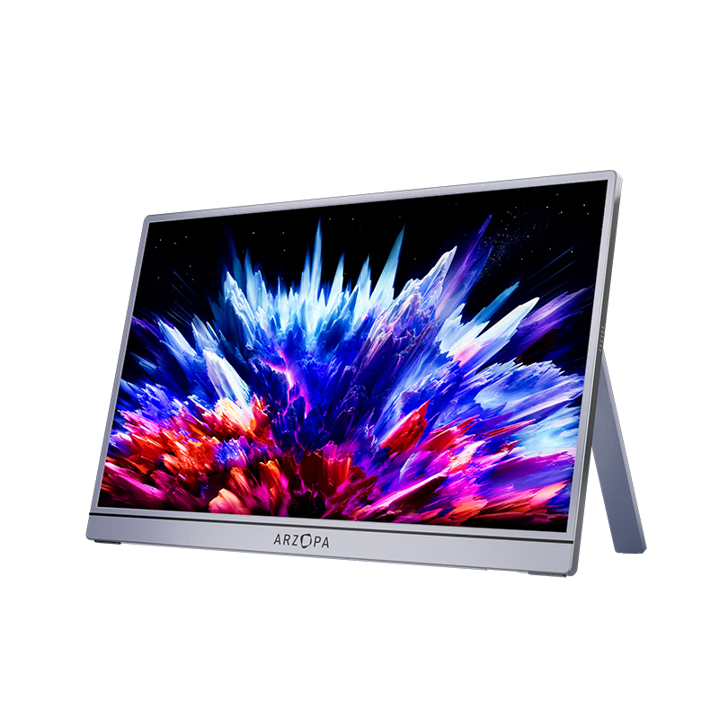 政府補貼，plus:阿卓帕16.1英寸100﹪sRGB 便攜式顯示器 電腦手機筆記本直連擴展屏 SWITCH顯示副屏 A1C太空灰