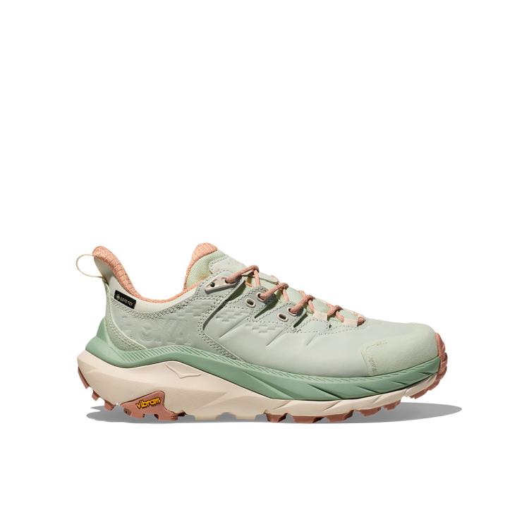HOKA ONE ONE 卡哈2防水低幫徒步鞋KAHA 2 LOW GTX戶外 灰綠色/砂巖色 37