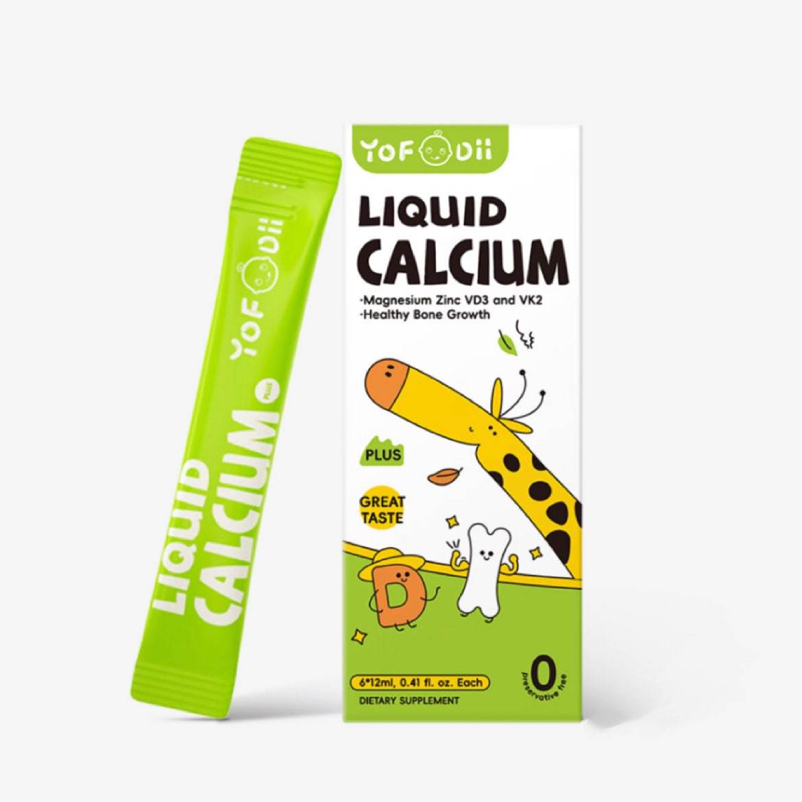 YOFOODII優弗迪 寶寶鈣鎂鋅體驗裝*1盒(6條/盒)
