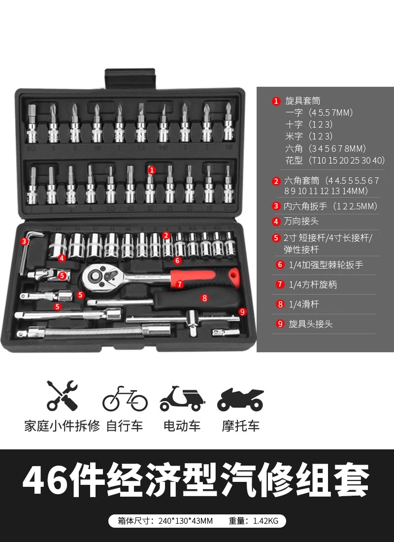 綠林 工具 汽修工具套裝 128件套