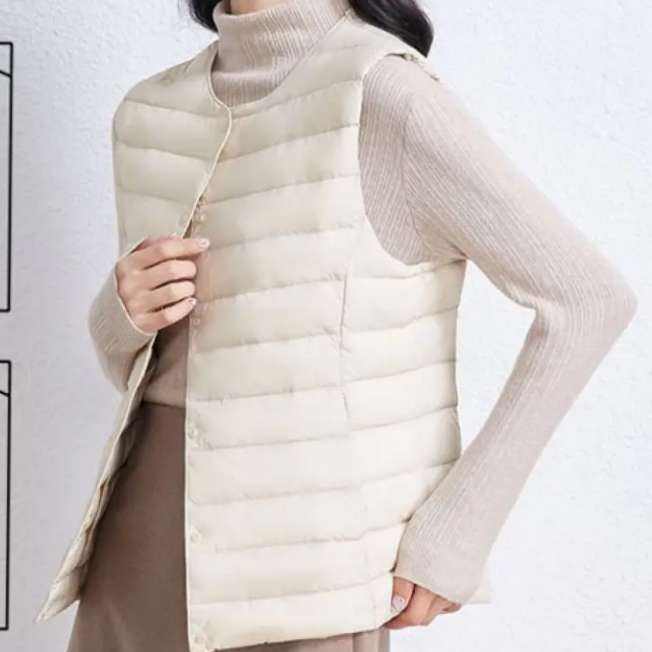 PLUS會員:鴨鴨 女士輕薄馬甲反季羽絨服