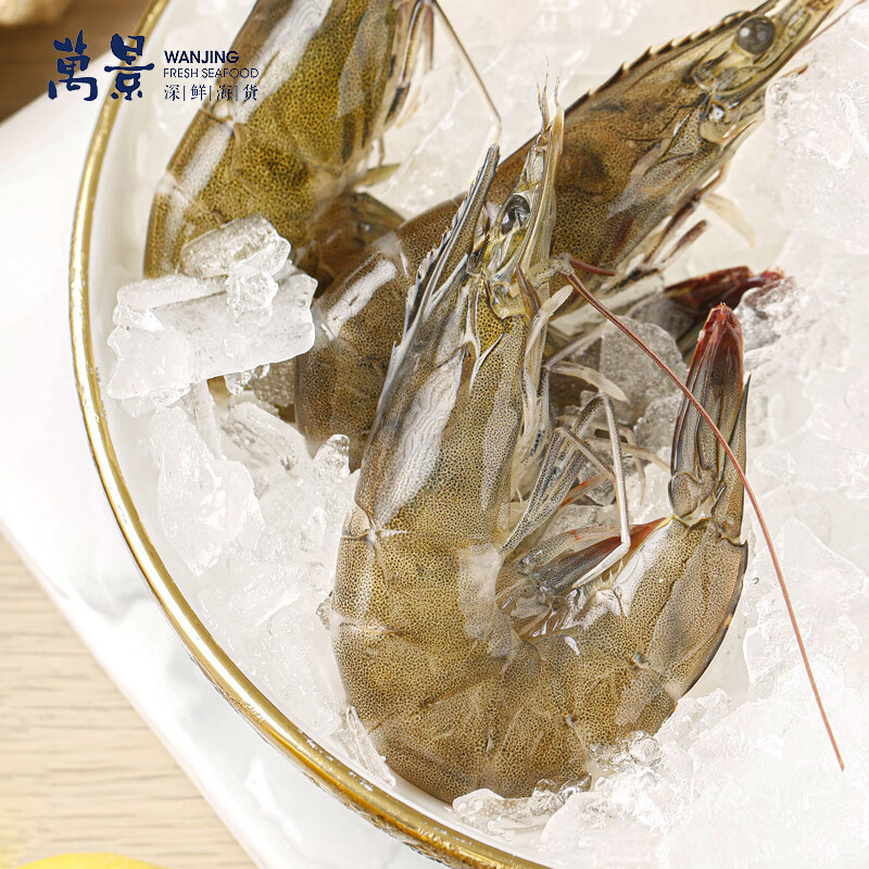 PLUS會員：萬景北海鮮凍國產白蝦(特大號) 凈重3斤/盒 30-45只