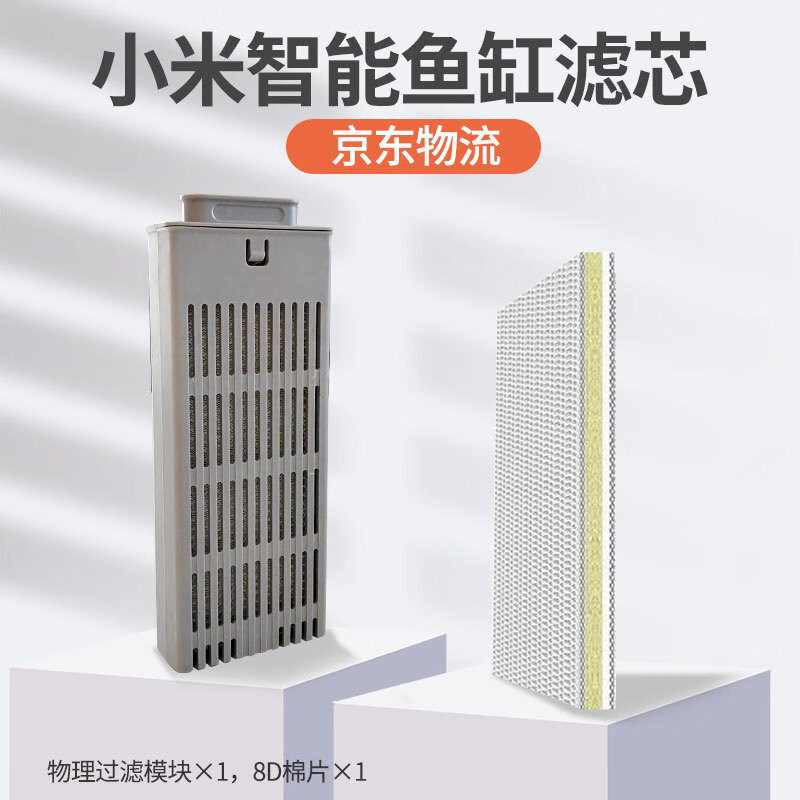 Xiaomi 小米 米家魚缸替換濾芯 物理模塊x1+過濾棉1片