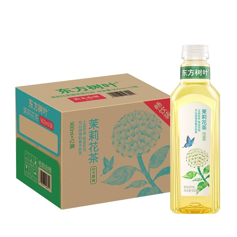 農夫山泉 NONGFU SPRING 東方樹葉 茉莉花茶無糖茶 900ml*4瓶