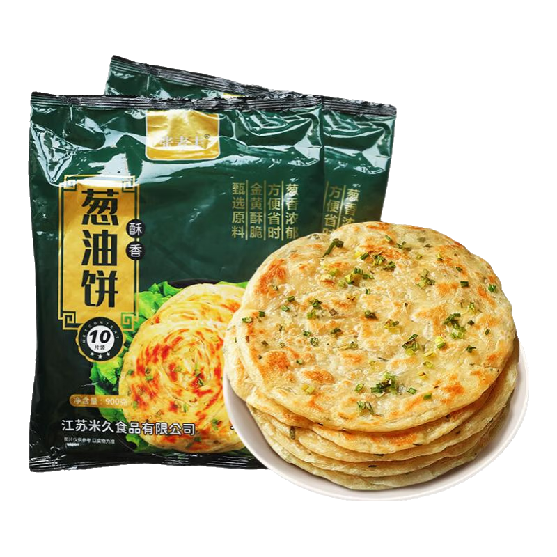 張麥夫蔥油餅 冷凍半成品 90g*10片*1袋