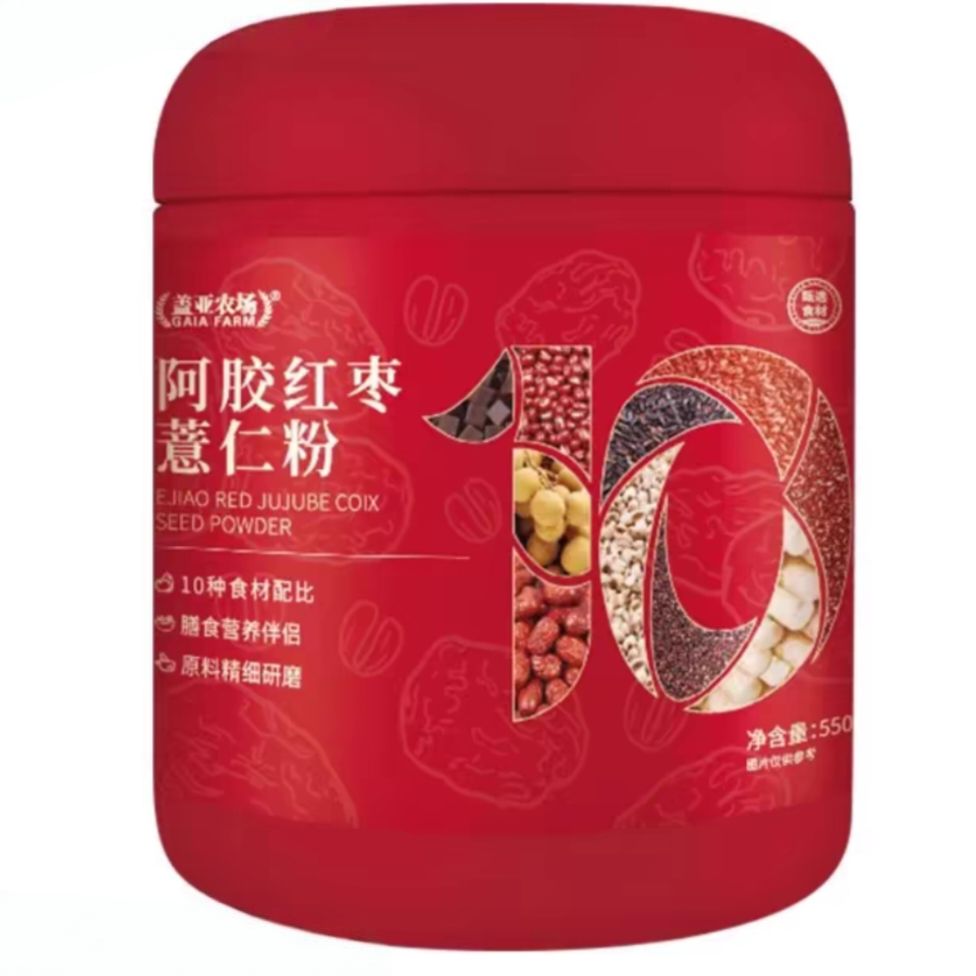 蓋亞農(nóng)場 阿膠紅棗薏仁粉550g