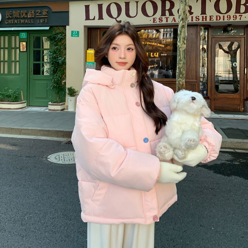 百億補貼：芯羊 冬季2024加厚韓版學生羽絨棉衣新款棉襖寬松面包棉服外套可愛